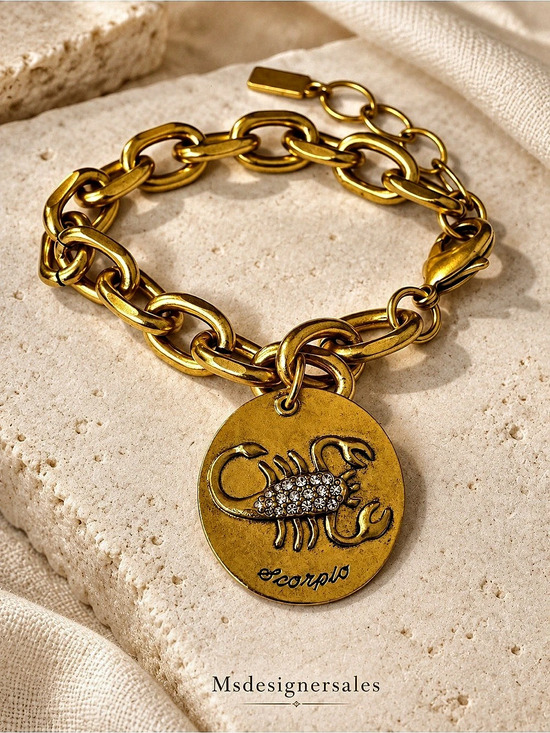 Jewelry - Scorpio zodiac bracelet Gold-Tone Charm Bracelet 192